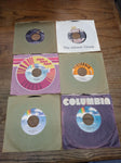 Vtg 6 Pc 45 RPM Record Lot Jimmy Buffett Oak Ridge Boys Bobby Vinton Tony Orland