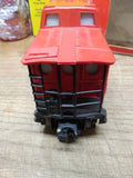 Vtg O Gauge Lionel Train Lighted Porthole Caboose 6 9163 ATSF Santa Fe 1973 Box!