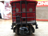 Vtg O Gauge Lionel Train Lighted Porthole Caboose 6 9163 ATSF Santa Fe 1973 Box!