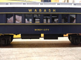 Vtg O27 Gauge MTH Train Lighted WABASH Windy City #6 Passenger Car w/Box Nice