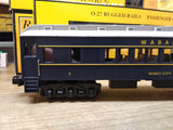Vtg O27 Gauge MTH Train Lighted WABASH Windy City #6 Passenger Car w/Box Nice