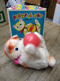 Vtg Playful Cat Wind Up Toy Chadwick Miller Made In Japan w/Orig Box Works Great