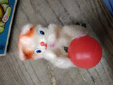 Vtg Playful Cat Wind Up Toy Chadwick Miller Made In Japan w/Orig Box Works Great