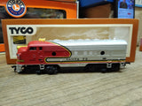 Vtg HO Scale 2 Pc Tyco Santa Fe 4015 Diesel Locomotive Train Lot Works/Non Works