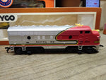 Vtg HO Scale 2 Pc Tyco Santa Fe 4015 Diesel Locomotive Train Lot Works/Non Works
