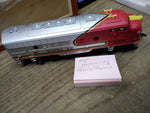 Vtg HO Scale 2 Pc Tyco Santa Fe 4015 Diesel Locomotive Train Lot Works/Non Works