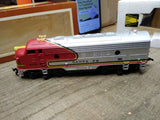 Vtg HO Scale 2 Pc Tyco Santa Fe 4015 Diesel Locomotive Train Lot Works/Non Works