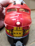 Vtg O Gauge Lionel 2 Pc Santa Fe 2343 Diesel Locomotive Train Working/Dummy Unit