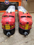 Vtg O Gauge Lionel 2 Pc Santa Fe 2343 Diesel Locomotive Train Working/Dummy Unit