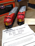 Vtg O Gauge Lionel 2 Pc Santa Fe 2343 Diesel Locomotive Train Working/Dummy Unit