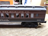 Lionel Train O Gauge 4 Pc Set Western Union Telegraph 2308 Dining&1307 Camp Car