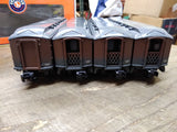 Lionel Train O Gauge 4 Pc Set Western Union Telegraph 2308 Dining&1307 Camp Car