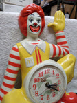 Vtg Rare Burwood Prod 1981 McDonalds Ronald McDonald Wall Clock 15" Works Great!