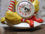 Vtg Rare Burwood Prod 1981 McDonalds Ronald McDonald Wall Clock 15" Works Great!