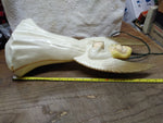 Vtg Union Prod? Christmas Angel Blow Mold Lighted Hard Plastic Yard Decor 18"