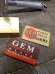 Vtg 2 Piece Safety Razor Lot Gem Ever Ready with Blade Bank and Original Blades