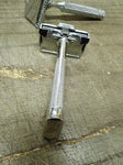 Vtg 2 Piece Safety Razor Lot Gem Ever Ready with Blade Bank and Original Blades