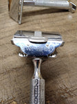 Vtg 2 Piece Safety Razor Lot Gem Ever Ready with Blade Bank and Original Blades