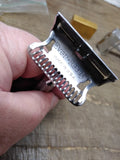 Vtg 2 Piece Safety Razor Lot Gem Ever Ready with Blade Bank and Original Blades