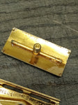 Vtg Gillette Ball Tip Gold Tech 3 Piece Safety Razor with 10 Original Blades