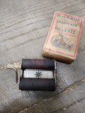 Vtg Silver Star Safety Razor Blade Sharpener For All Gillette Style Blades w/Box