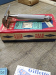 Vtg Date Code B-1 1956 Gillette 3 Pc Tech Safety Razor w/Blue Blades & Box Nice!