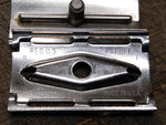 Vtg Date Code B-1 1956 Gillette 3 Pc Tech Safety Razor w/Blue Blades & Box Nice!
