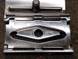 Vtg Date Code B-1 1956 Gillette 3 Pc Tech Safety Razor w/Blue Blades & Box Nice!