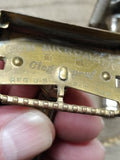 Vtg 2 Piece GEM Safety Razor Lot Brass Micromatic Clogpruf Brooklyn NY