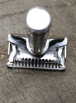 Vtg 2 Piece GEM Safety Razor Lot Brass Micromatic Clogpruf Brooklyn NY
