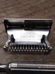 Vtg 2 Piece GEM Safety Razor Lot Brass Micromatic Clogpruf Brooklyn NY