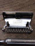 Vtg 2 Piece GEM Safety Razor Lot Brass Micromatic Clogpruf Brooklyn NY