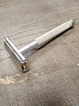 Vtg Date Code K-2 1965 Lady Gillette TTO DE Starburst Safety Razor in Good Shape