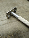 Vtg Date Code K-2 1965 Lady Gillette TTO DE Starburst Safety Razor in Good Shape