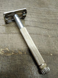 Vtg Date Code K-2 1965 Lady Gillette TTO DE Starburst Safety Razor in Good Shape