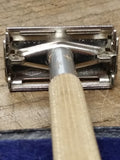Vtg Date Code K-2 1965 Lady Gillette TTO DE Starburst Safety Razor in Good Shape