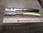 Vtg 3 Piece Durham Duplex Straight & DE Razor Barbershop Shaving Lot with Box
