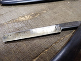 Vtg Antique Straight Razor BAUER Solingen Germany Wooden Scales