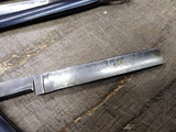 Vtg Antique Straight Razor BAUER Solingen Germany Wooden Scales