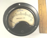 Vintage Weston Model 643-60 Amperes DC Meter Gauge 0-1500 Black With Shunt