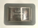 2004 Harley Davidson Collectors Tin With Playing Cards Dice and Dice Cup