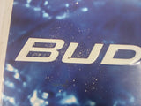 2000s Vintage Anheuser Busch Bud Light Budweiser 35x15 Metal Sign
