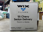 Vtg Liberty Classic WIX Filters Diecast Metal 1955 Chevy Delivery Coin Bank 1:25