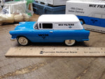 Vtg Liberty Classic WIX Filters Diecast Metal 1955 Chevy Delivery Coin Bank 1:25