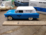Vtg Liberty Classic WIX Filters Diecast Metal 1955 Chevy Delivery Coin Bank 1:25