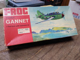 Vtg Rovex Frog Fairey Gannet 1:72 Scale Naval Strike Aircraft Plastic Model Kit