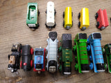Vtg 18 Pc Thomas & Friends Tank Train Engine Lot Diecast Metal Wood 1980's-2000s