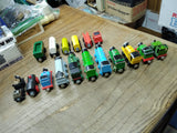 Vtg 18 Pc Thomas & Friends Tank Train Engine Lot Diecast Metal Wood 1980's-2000s