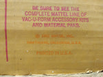 Vtg Mattel Vac-U-Form Plastic Molding Set Toy 1962 Working with Molds and Box