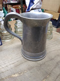 Vtg CARSON Pewter Metal Tavern MUG Beer Ale Tankard Stein Cup 6.25" Nice Patina!